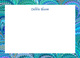 Peacock Italian Marble Personalized Flat Stationery Image 2 of 5